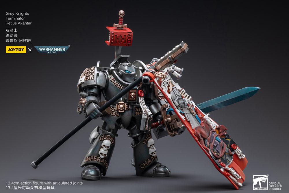 Joy Toy (CN) Warhammer 40k Grey Knights Terminator Retius Akantar 1/18 Actionfigur