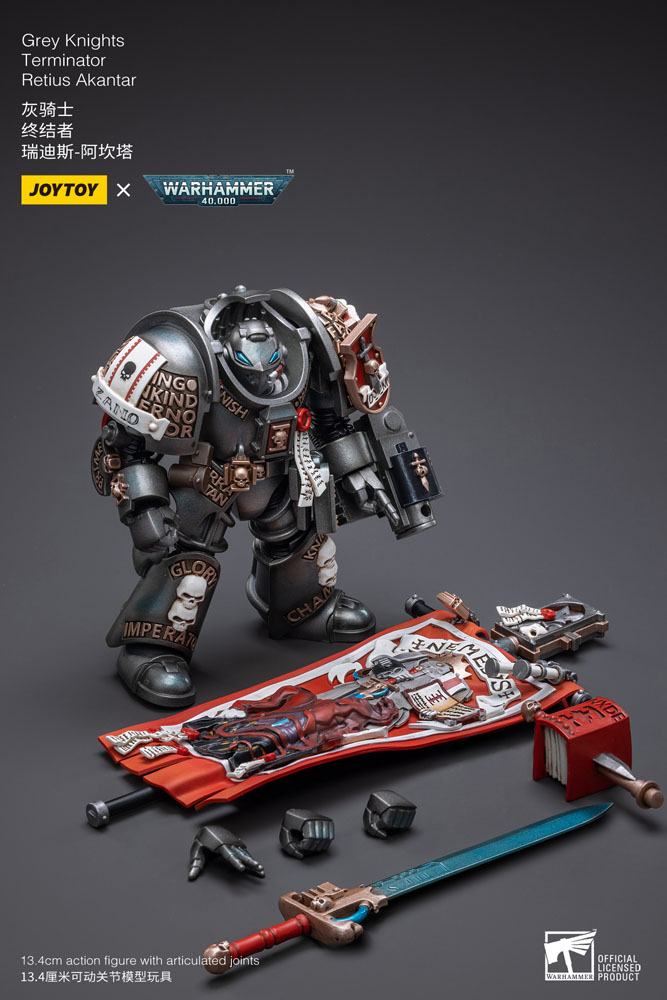 Joy Toy (CN) Warhammer 40k Grey Knights Terminator Retius Akantar 1/18 Actionfigur