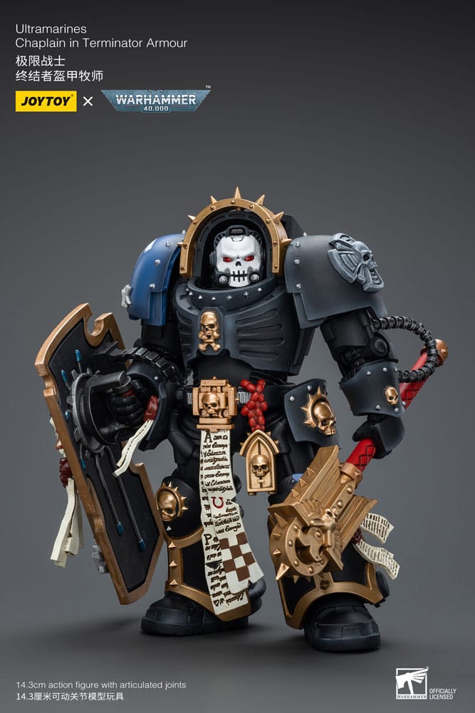 Joy Toy (CN) Warhammer 40k Ultramarines Chaplain in Terminator Armour 1/18 Actionfigur