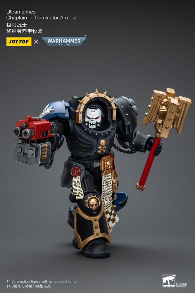 Joy Toy (CN) Warhammer 40k Ultramarines Chaplain in Terminator Armour 1/18 Actionfigur