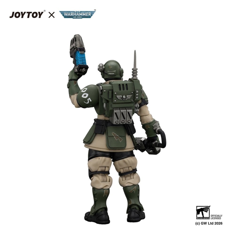 Joy Toy (CN) Warhammer Astra Militarum Kasrkin 1 with Chainsword and Plasma Pistol Actionfigur