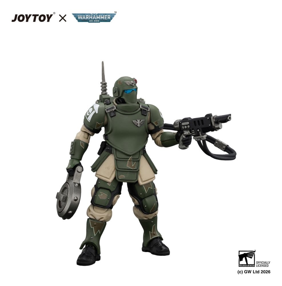 Joy Toy (CN) Warhammer Astra Militarum Kasrkin 6 with Hot-shot Laspistol Actionfigur