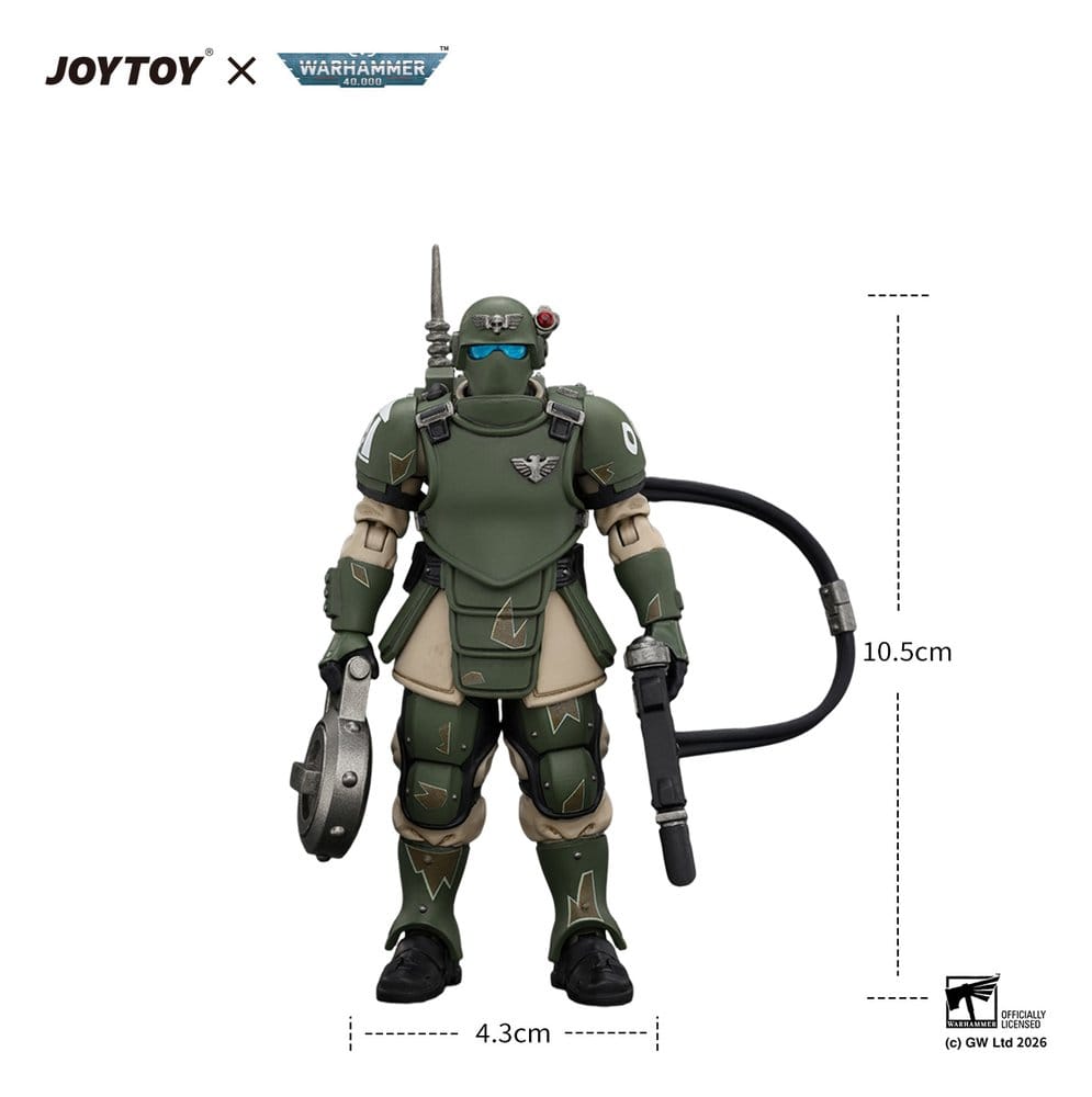 Joy Toy (CN) Warhammer Astra Militarum Kasrkin 6 with Hot-shot Laspistol Actionfigur