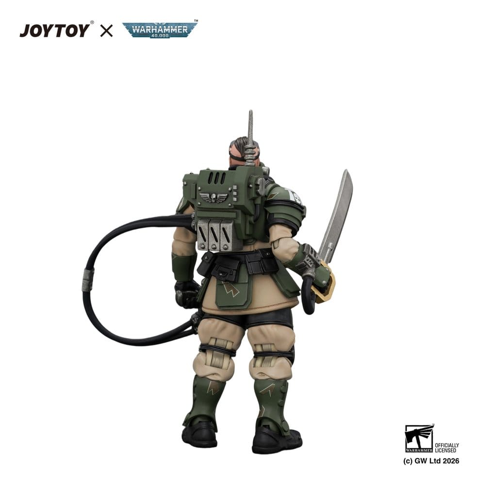 Joy Toy (CN) Warhammer Astra Militarum Kasrkin 7 with Hot-shot Laspistol and Power Sword Actionfigur