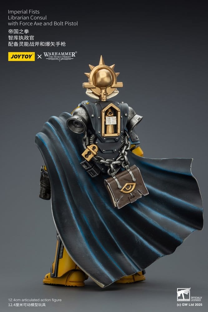 Joy Toy (CN) Warhammer Imperial Fists Librarian Consulwith Force Axe and Bolt Pistol Actionfigur