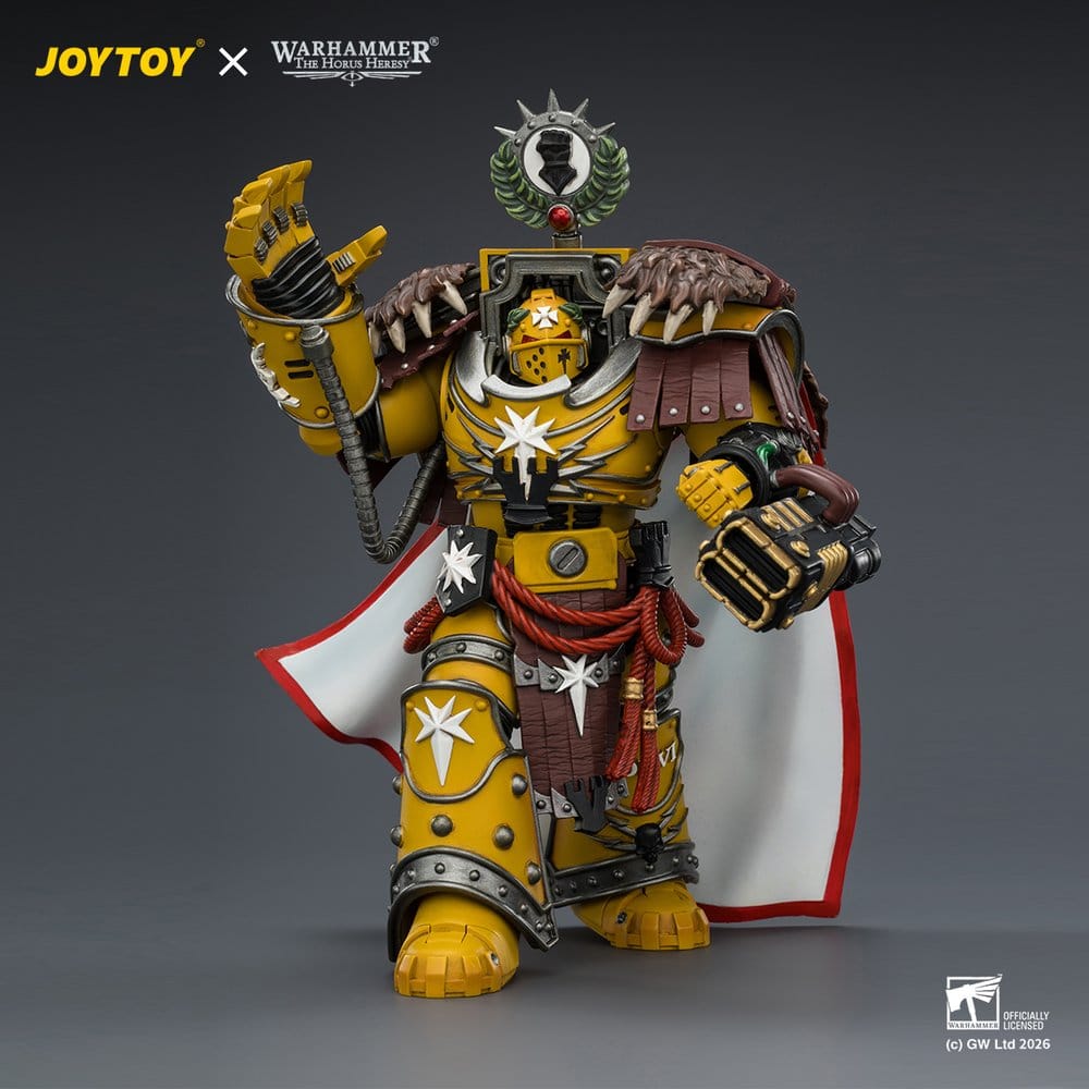Joy Toy (CN) Warhammer Imperial Fists Lord Castellan Evander Garrius, The Tyrant of Cthonia Actionfigur