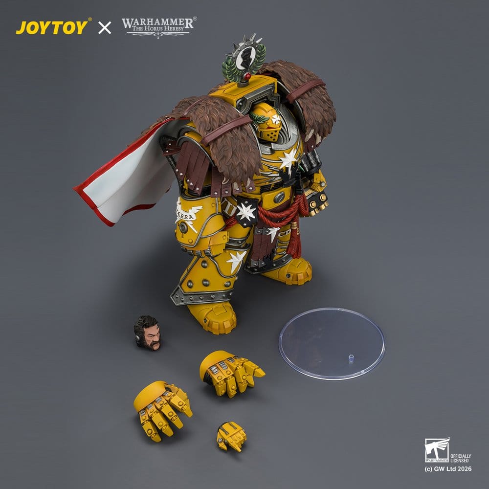Joy Toy (CN) Warhammer Imperial Fists Lord Castellan Evander Garrius, The Tyrant of Cthonia Actionfigur