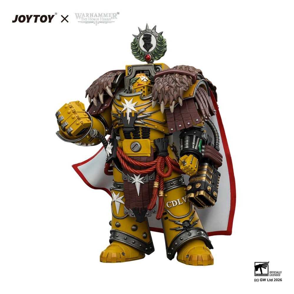 Joy Toy (CN) Warhammer Imperial Fists Lord Castellan Evander Garrius, The Tyrant of Cthonia Actionfigur