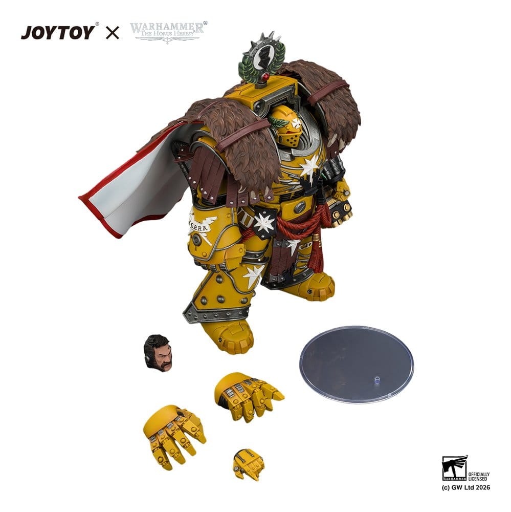Joy Toy (CN) Warhammer Imperial Fists Lord Castellan Evander Garrius, The Tyrant of Cthonia Actionfigur