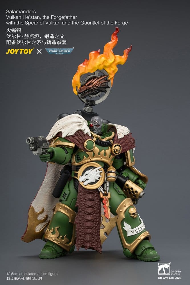 Joy Toy (CN) Warhammer Salamanders Vulkan He'stan, the Forgefather Actionfigur