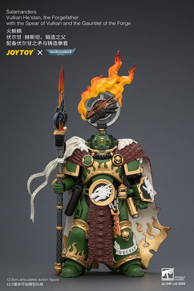 Joy Toy (CN) Warhammer Salamanders Vulkan He'stan, the Forgefather Actionfigur