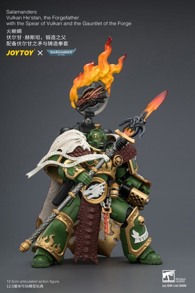 Joy Toy (CN) Warhammer Salamanders Vulkan He'stan, the Forgefather Actionfigur