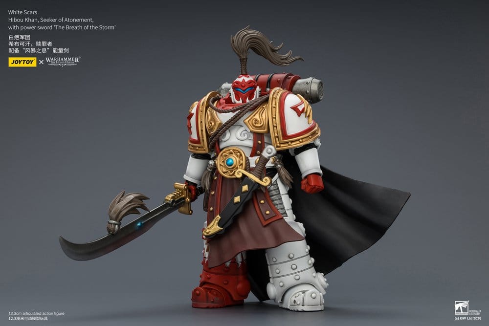Joy Toy (CN) Warhammer The Horus Heresy White Scars Hibou Khan, Seeker of Atonement Actionfigur