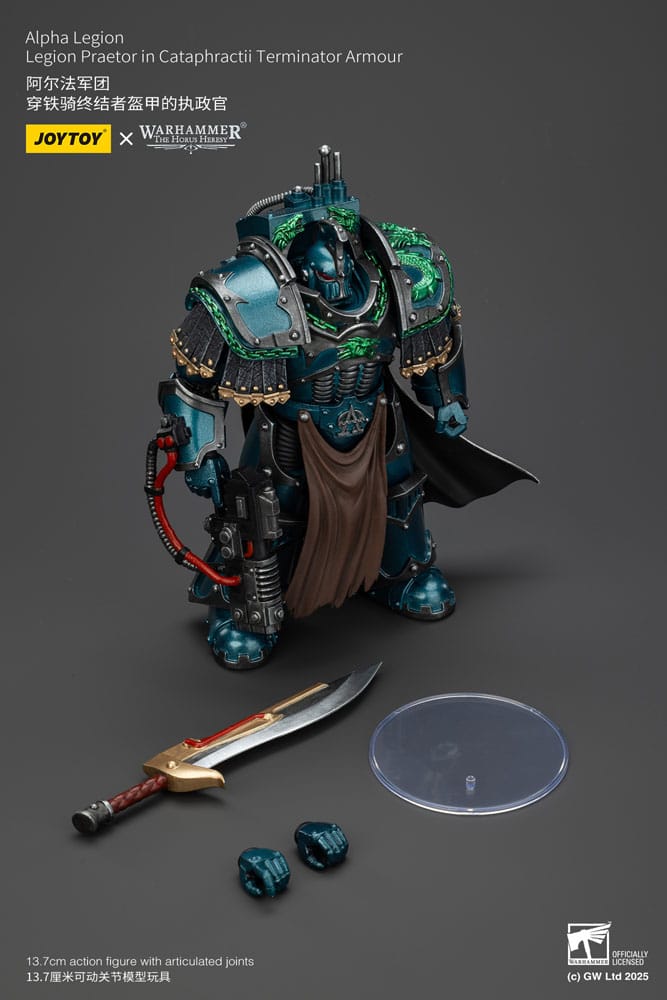 Joy Toy (CN) Warhammer The Horus Heresy Alpha Legion Legion Praetor in Cataphractii Terminator Armour Actionfigur