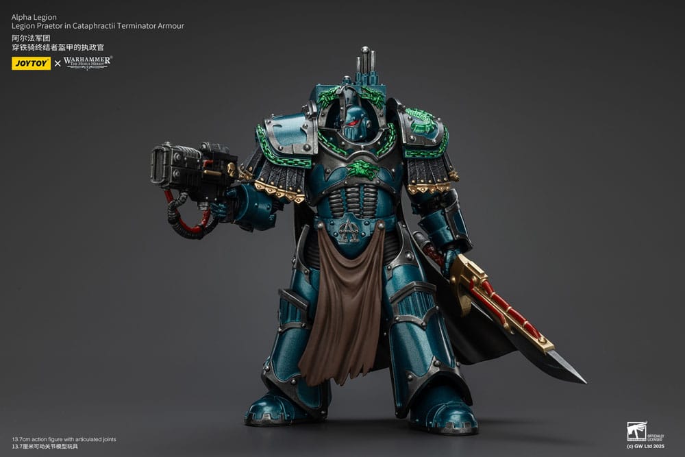 Joy Toy (CN) Warhammer The Horus Heresy Alpha Legion Legion Praetor in Cataphractii Terminator Armour Actionfigur