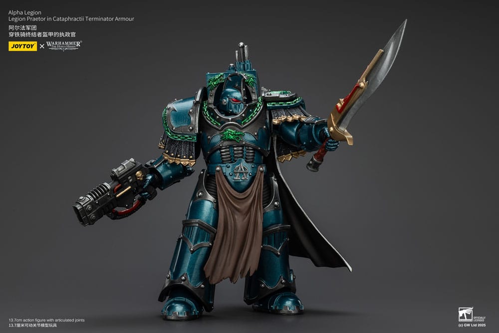 Joy Toy (CN) Warhammer The Horus Heresy Alpha Legion Legion Praetor in Cataphractii Terminator Armour Actionfigur