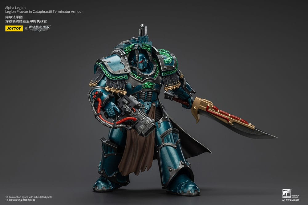 Joy Toy (CN) Warhammer The Horus Heresy Alpha Legion Legion Praetor in Cataphractii Terminator Armour Actionfigur
