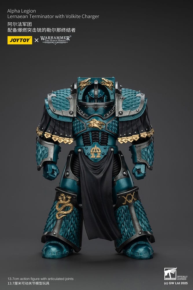 Joy Toy (CN) Warhammer The Horus Heresy Alpha Legion Lernaean Terminator with Volkite Charger Actionfigur