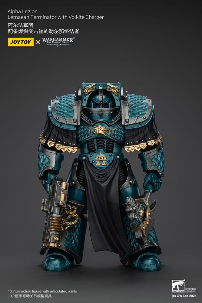 Joy Toy (CN) Warhammer The Horus Heresy Alpha Legion Lernaean Terminator with Volkite Charger Actionfigur