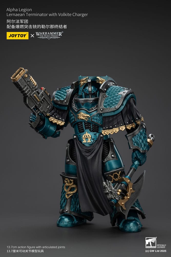 Joy Toy (CN) Warhammer The Horus Heresy Alpha Legion Lernaean Terminator with Volkite Charger Actionfigur