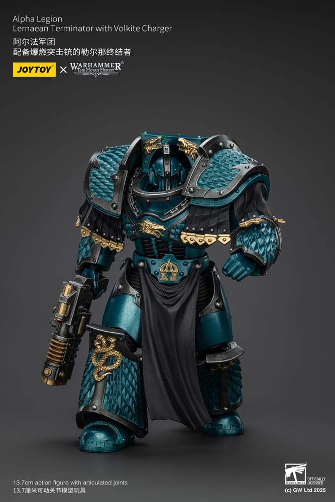 Joy Toy (CN) Warhammer The Horus Heresy Alpha Legion Lernaean Terminator with Volkite Charger Actionfigur