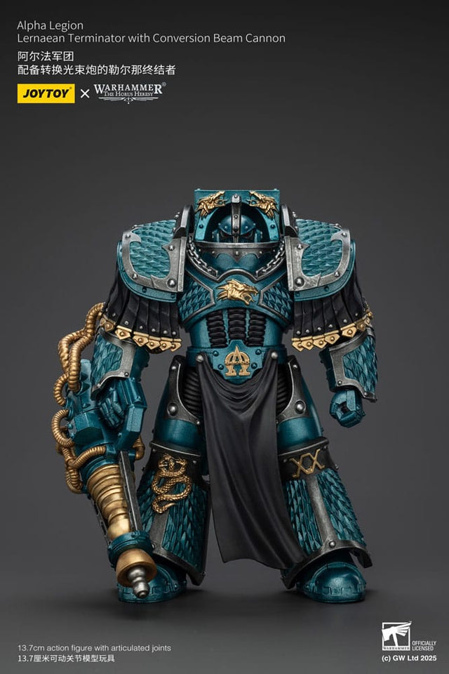 Joy Toy (CN) Warhammer The Horus Heresy Alpha Legion Lernaean Terminator with Conversion Beam Cannon Actionfigur