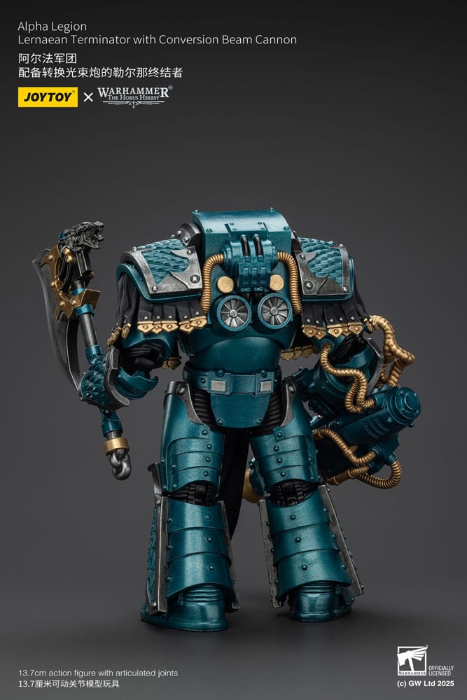 Joy Toy (CN) Warhammer The Horus Heresy Alpha Legion Lernaean Terminator with Conversion Beam Cannon Actionfigur