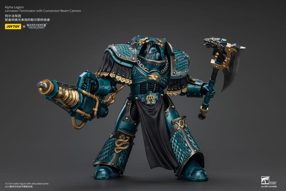 Joy Toy (CN) Warhammer The Horus Heresy Alpha Legion Lernaean Terminator with Conversion Beam Cannon Actionfigur