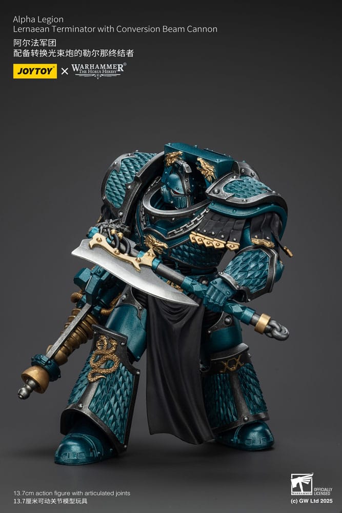 Joy Toy (CN) Warhammer The Horus Heresy Alpha Legion Lernaean Terminator with Conversion Beam Cannon Actionfigur