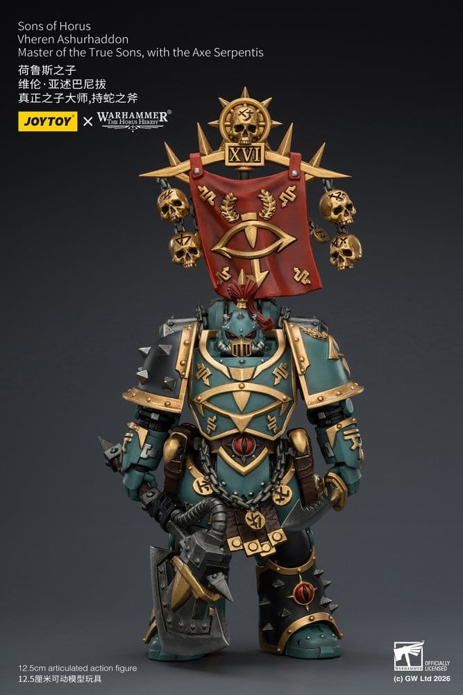 Joy Toy (CN) Warhammer The Horus Heresy Sons of Horus Vheren Ashurhaddon Master of the True Sons Actionfigur