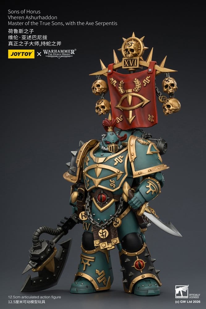 Joy Toy (CN) Warhammer The Horus Heresy Sons of Horus Vheren Ashurhaddon Master of the True Sons Actionfigur
