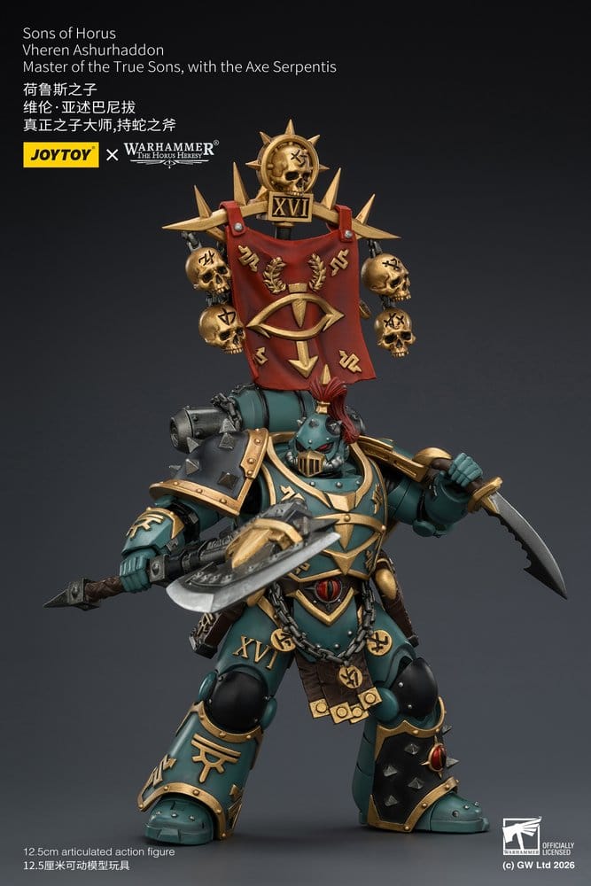 Joy Toy (CN) Warhammer The Horus Heresy Sons of Horus Vheren Ashurhaddon Master of the True Sons Actionfigur