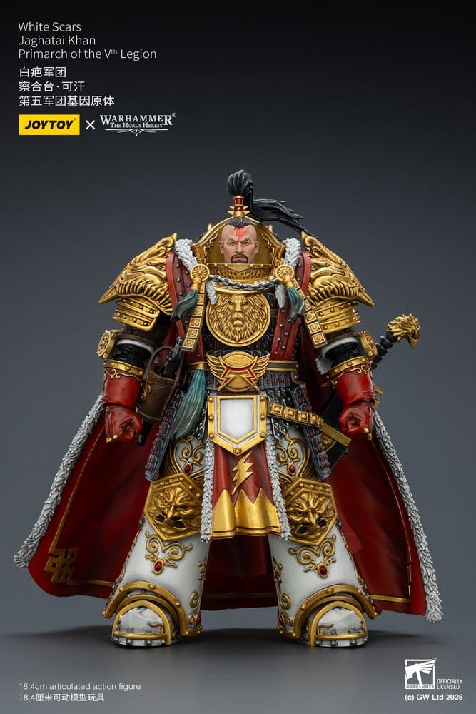 Joy Toy (CN) Warhammer The Horus Heresy White Scars Jaghatai Khan Primarch of the Vth Legion Actionfigur