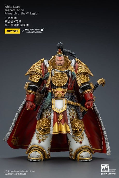 Joy Toy (CN) Warhammer The Horus Heresy White Scars Jaghatai Khan Primarch of the Vth Legion Actionfigur