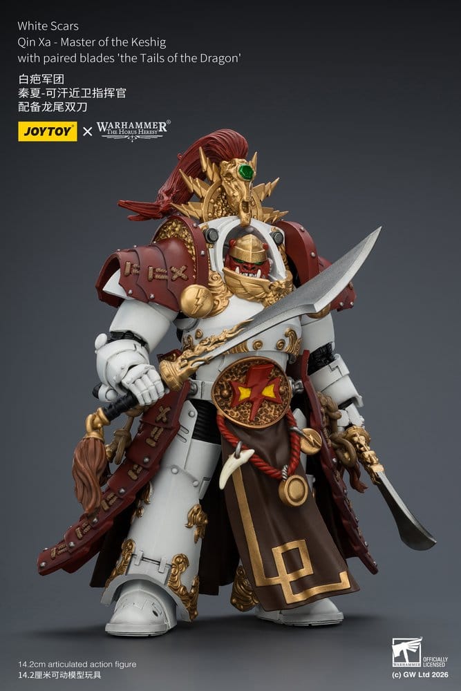 Joy Toy (CN) Warhammer The Horus Heresy White Scars Qin Xa - Master of the Keshig Actionfigur