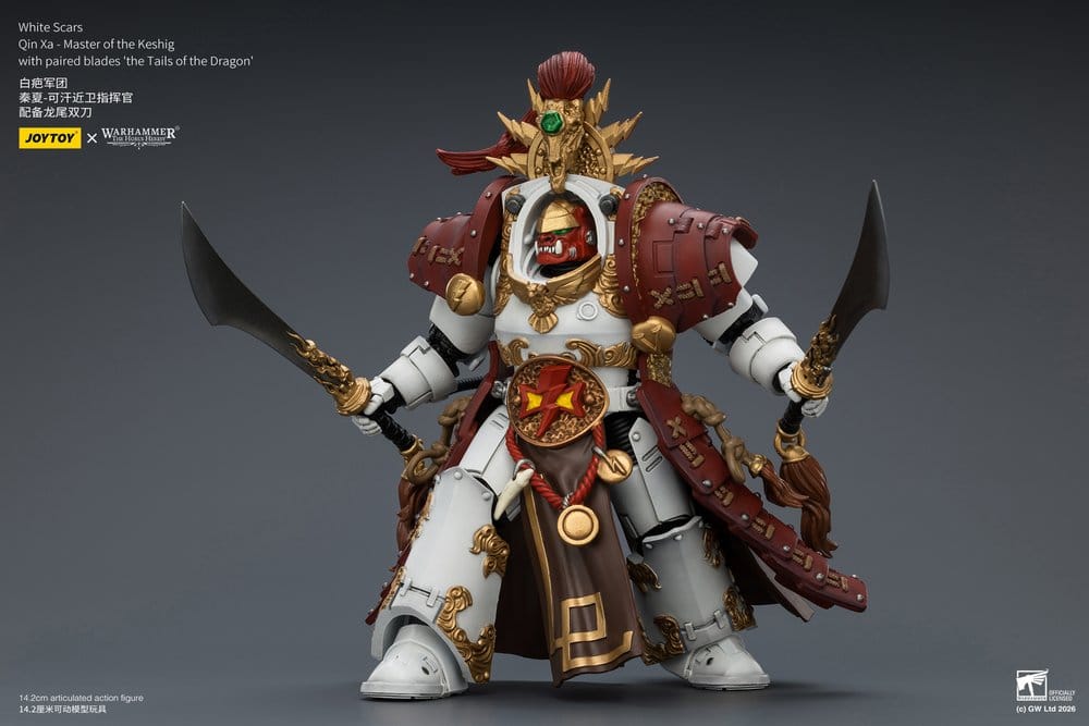 Joy Toy (CN) Warhammer The Horus Heresy White Scars Qin Xa - Master of the Keshig Actionfigur