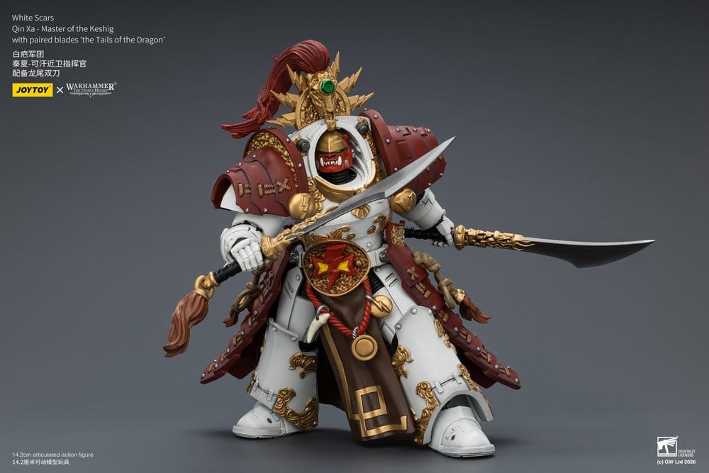 Joy Toy (CN) Warhammer The Horus Heresy White Scars Qin Xa - Master of the Keshig Actionfigur