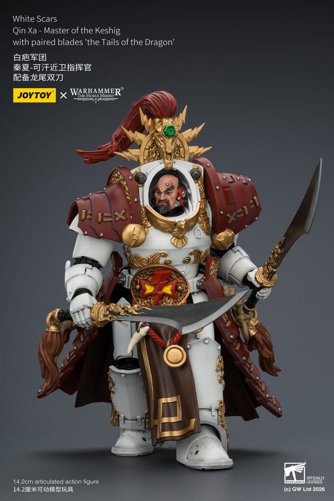 Joy Toy (CN) Warhammer The Horus Heresy White Scars Qin Xa - Master of the Keshig Actionfigur
