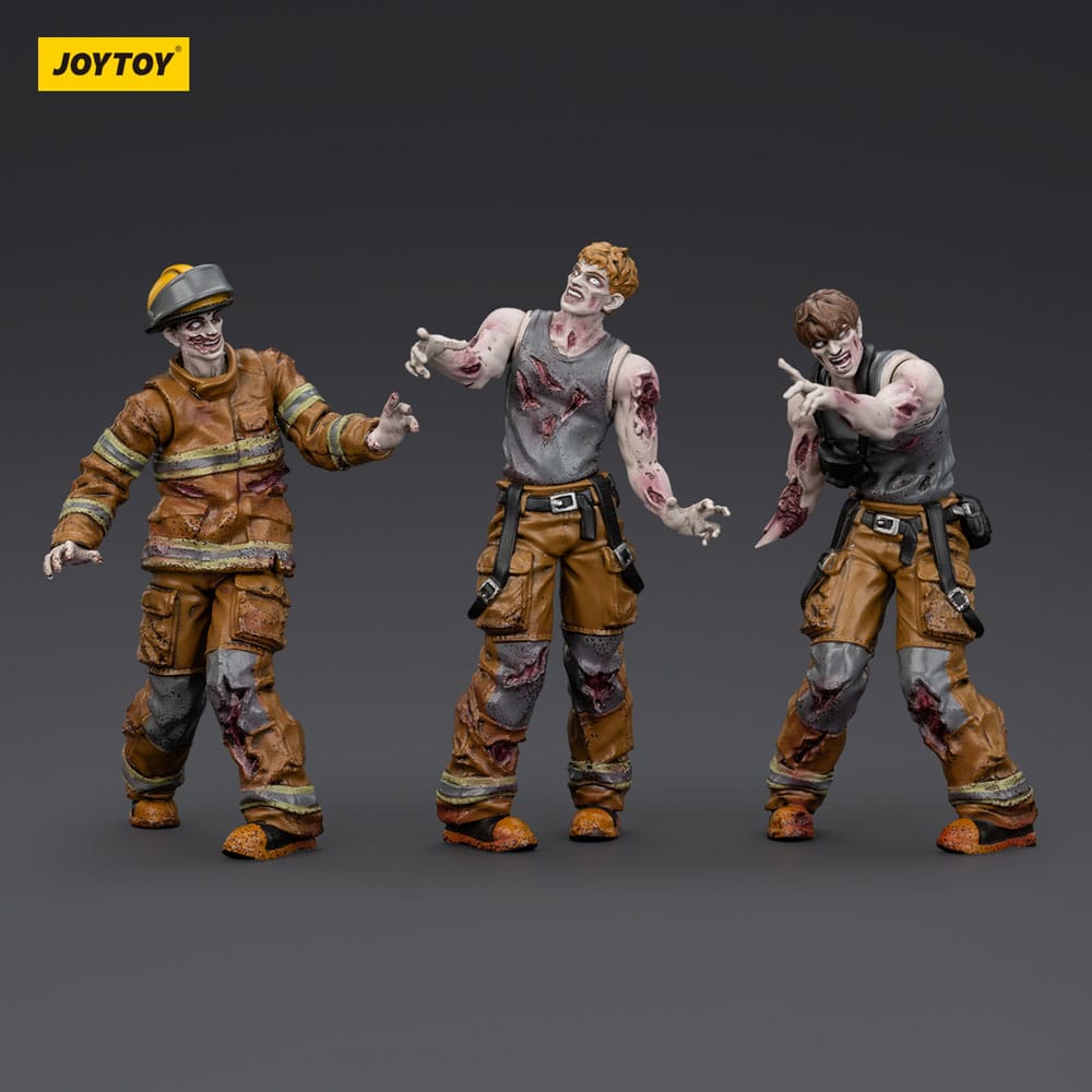 Joy Toy (CN) Zombie Dark Source 3er-Pack Firefighters Actionfiguren