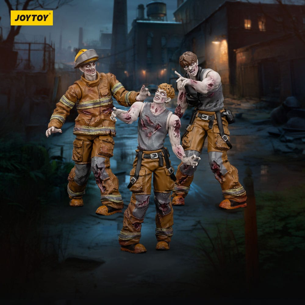 Joy Toy (CN) Zombie Dark Source 3er-Pack Firefighters Actionfiguren