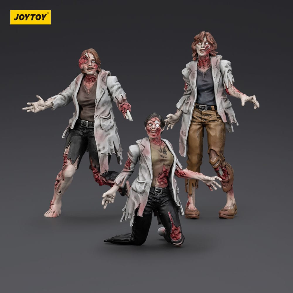 Joy Toy (CN) Zombie Dark Source 3er-Pack Scientists (Female) Actionfiguren