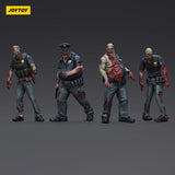 Joy Toy (CN) Zombie Dark Source 4er-Pack Police (Male) Actionfiguren