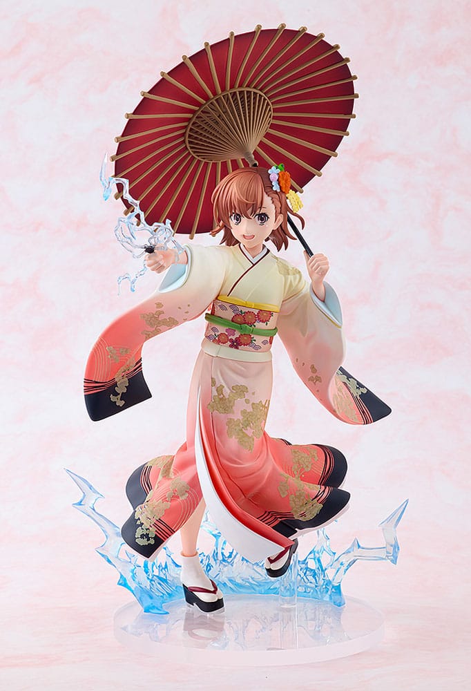 Kadokawa A Certain Scientific Railgun T Mikoto Misaka Furisode Kimono Ver. 1/7 Statue