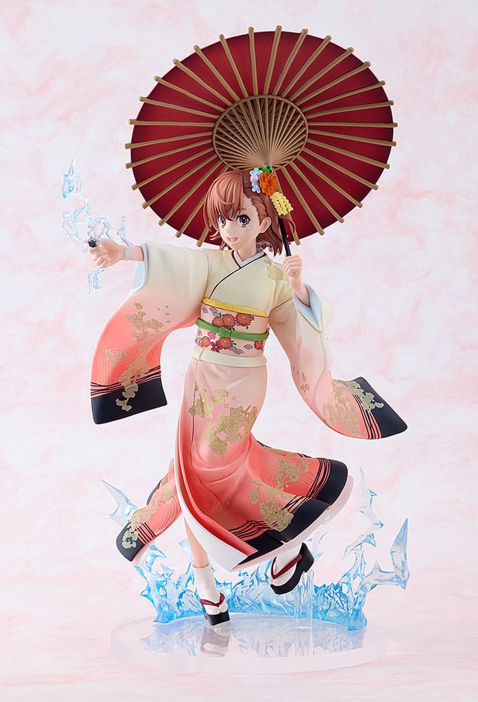 Kadokawa A Certain Scientific Railgun T Mikoto Misaka Furisode Kimono Ver. 1/7 Statue