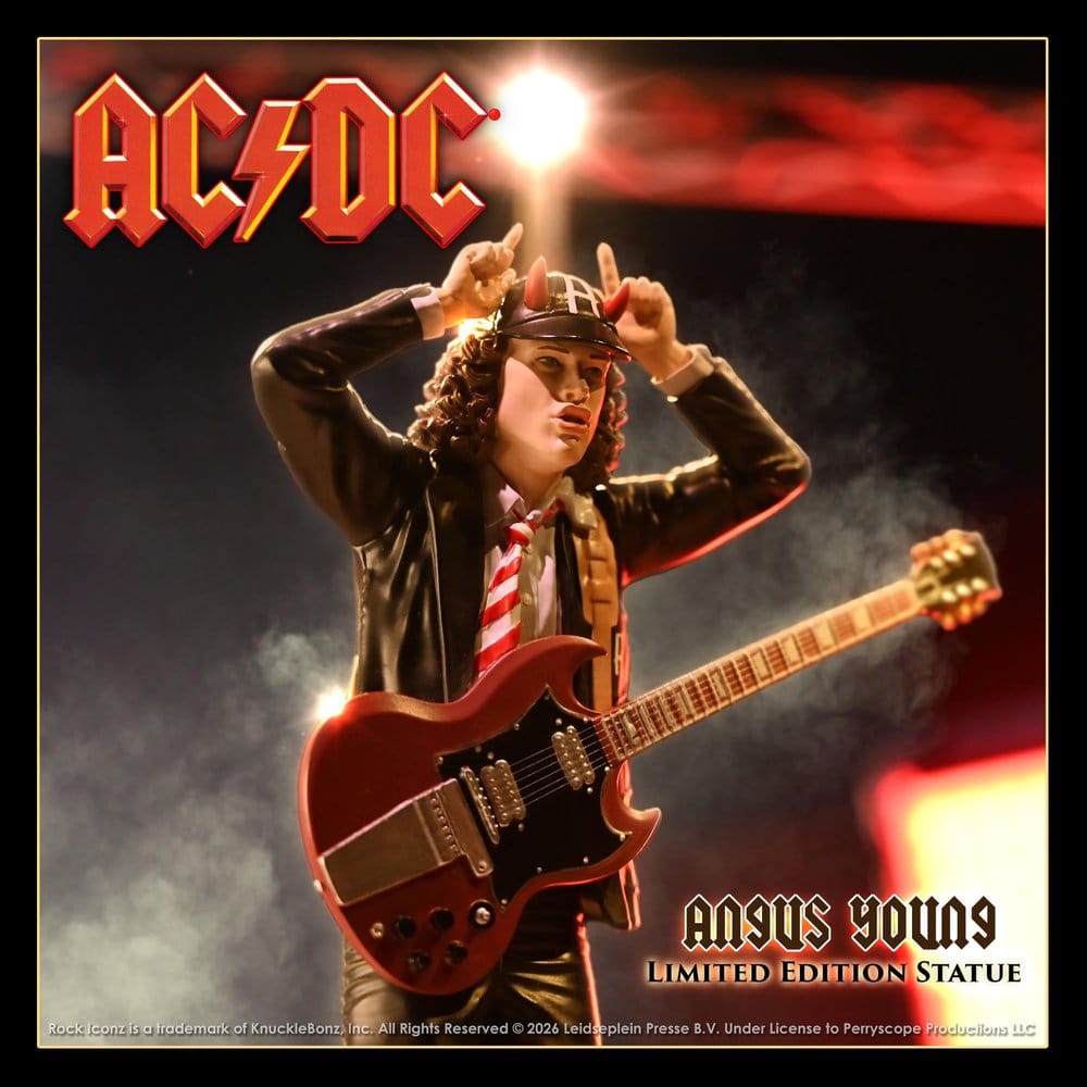 Knucklebonz AC/DC Angus Young IV Rock Iconz 1/9 Statue