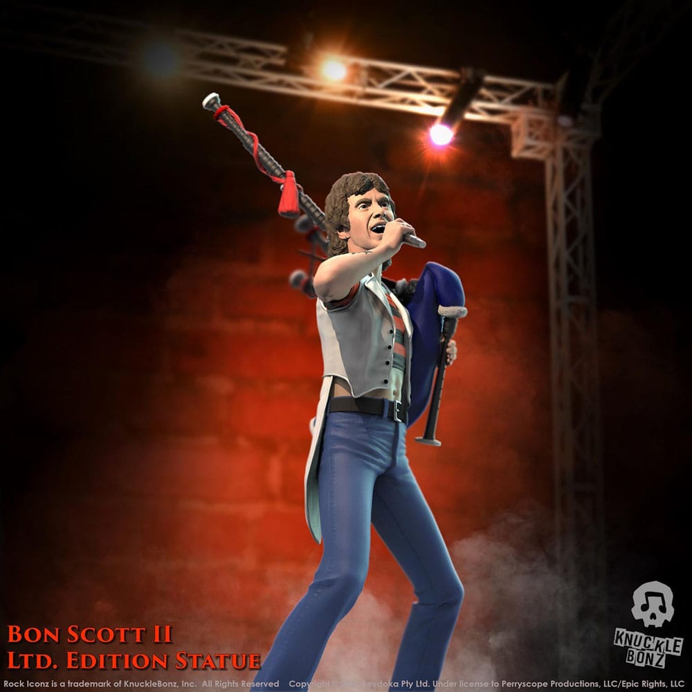 Knucklebonz AC/DC Bon Scott II Rock Iconz Statue