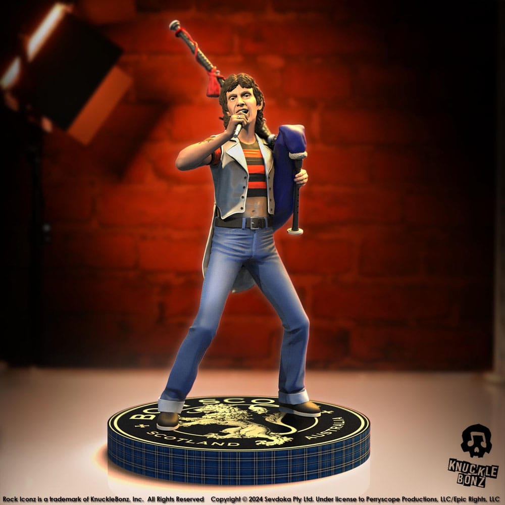 Knucklebonz AC/DC Bon Scott II Rock Iconz Statue