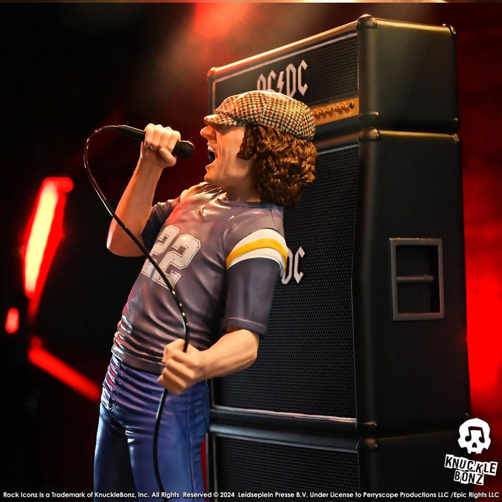 Knucklebonz AC/DC Brian Johnson Rock Iconz Statue
