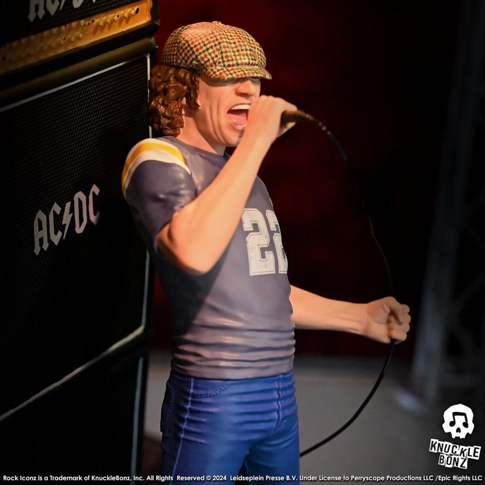 Knucklebonz AC/DC Brian Johnson Rock Iconz Statue - Beschädigte Verpackung