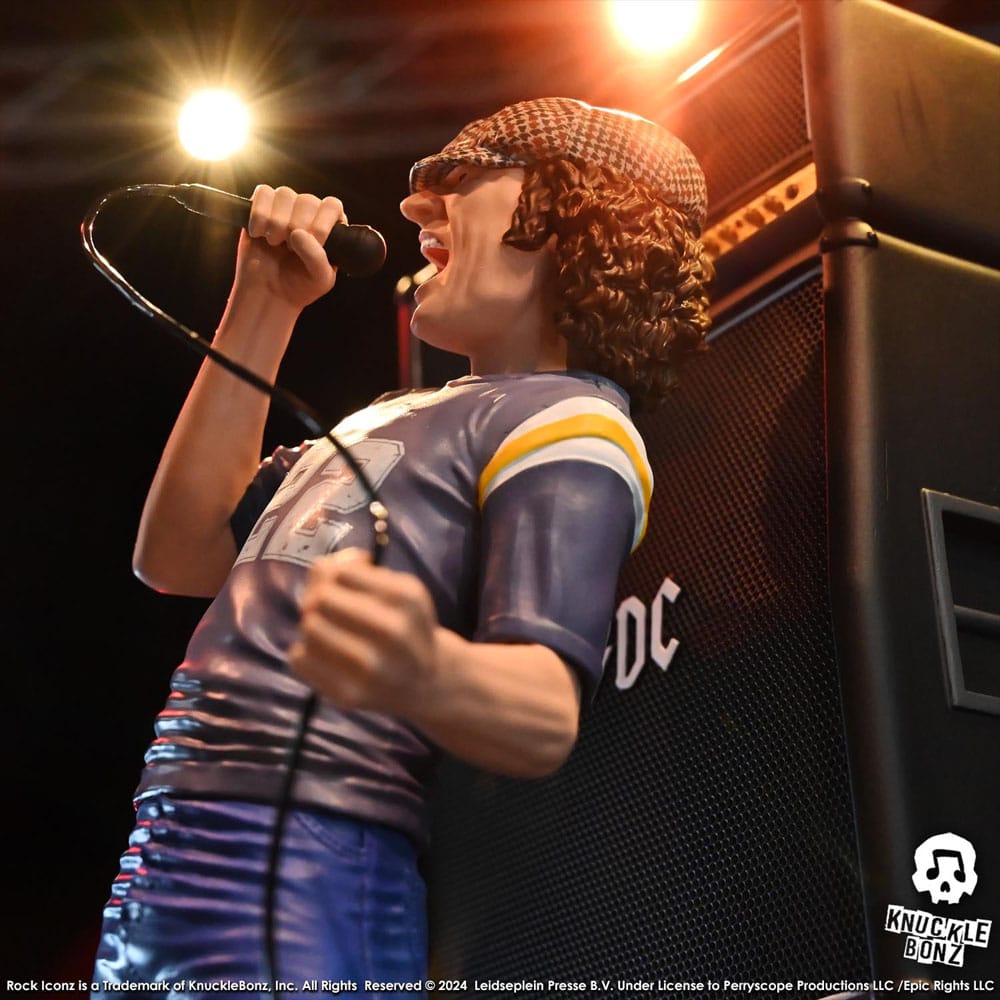 Knucklebonz AC/DC Brian Johnson Rock Iconz Statue - Beschädigte Verpackung